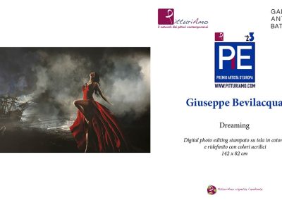 VideoEsposizione dell'opera "Dreaming" dell'artista contemporaneo Giuseppe Bevilacqua presso la Galleria Antonio Battaglia in occasione del Premio Artista d'Europa 2023