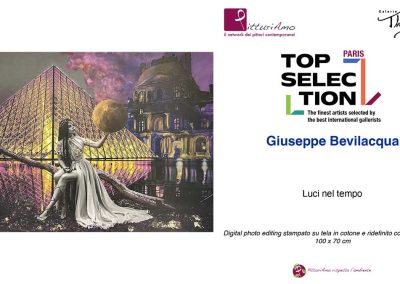 VideoEsposizione dell'opera "Luci nel tempo" dell'artista contemporaneo Giuseppe Bevilacqua presso la Galleria Thuiller in occasione del Premio Top Selection Paris 2024