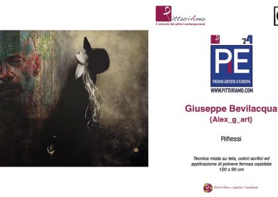 VideoEsposizione dell'opera "Riflessi" dell'artista contemporaneo Giuseppe Bevilacqua presso la Galleria Cartavetra, Firenze, in occasione del Premio Artista d'Europa 2024